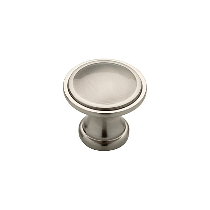 (5 Pack) 1-3/4 inch Oversized Ridge Knob, Satin Nickel