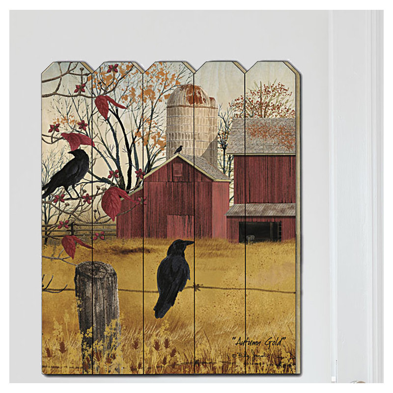 « automne gold », impression sur bois