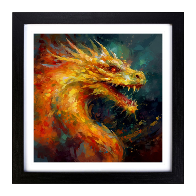Single Picture Frame Print on Wood, Black