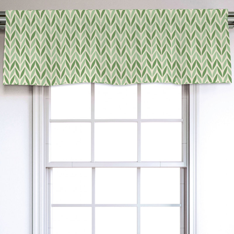 Sateen Floral Ruffled Window Valance