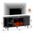 65" Fireplace TV Stand with Sliding Doors, Modern Fluted Media Console-74021540
