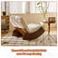 Chaise berçante confortable, fauteuil oscillant rembourré de haute qualité, structure en bois massif, chaise de lecture d'appoint parfaite pour les environnements multiples pour la chambre à coucher, le salon et la chambre de bébé