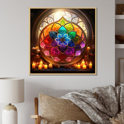 " Sacred Geometry Stained Glass Shrine "