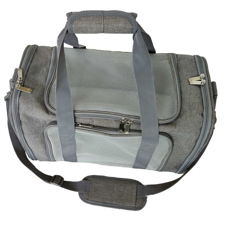 Ianthe Collapsible Pet Carrier, Grey