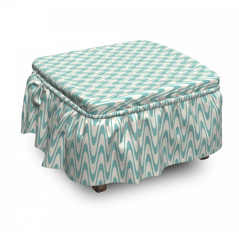 Housse pour repose-pieds curveed lines