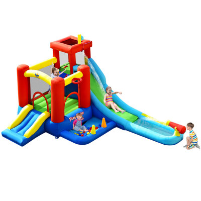 10.8' x 14.75' Bounce House with Water Slide