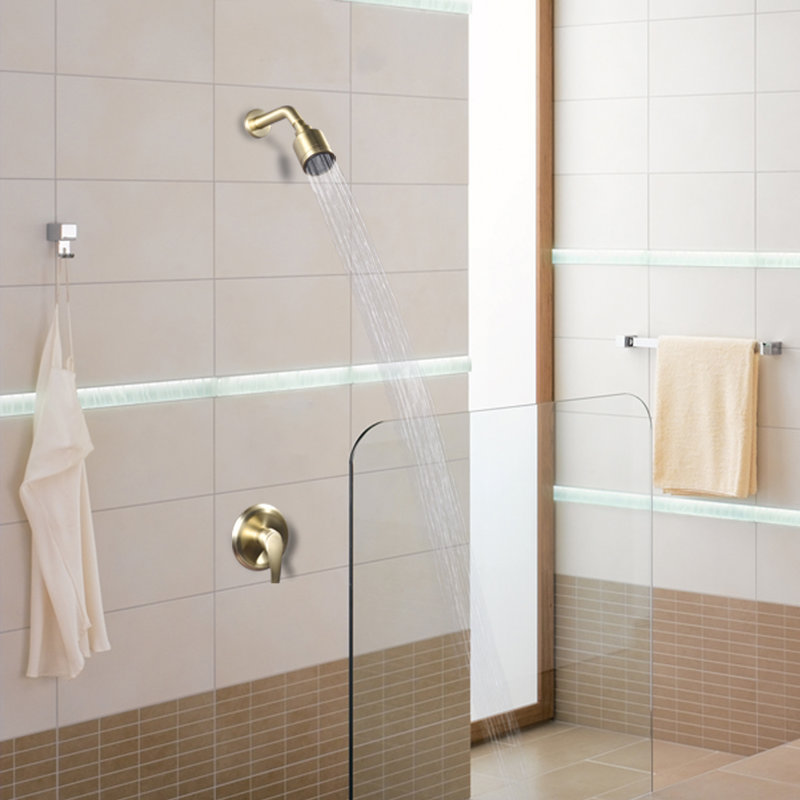 Robinet de douche avec valve brute, Or