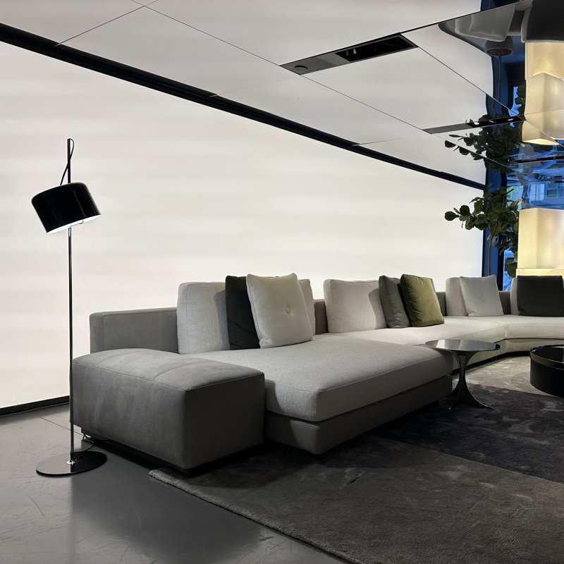 Coupé 55" Floor Lamp, Gold