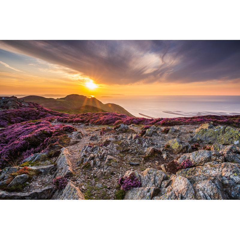 Conwy Mountain Sunset by Dmytro Abroskin - Wrapped Canvas Print, 30cm H x 46cm W