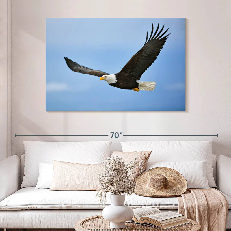 Brampt Gliding Bald Eagle, 32" H x 48" W