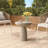 Fiberglass Mushroom-Shaped Accent Table-1982316226