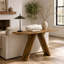 Console, table d'entrée étroite de 43,4 pouces de long avec base en forme de V, console de canapé rustique pour le couloir, le salon, le canapé derrière-437209024-437209026-437209027