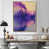 Toile avec cadre flottant or