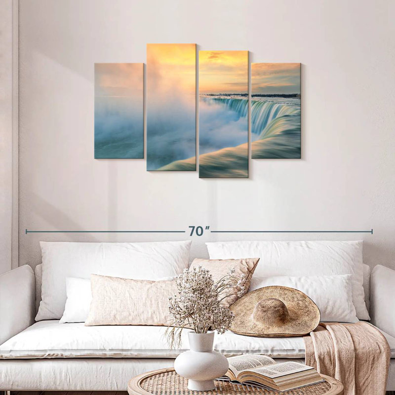 Alvord Niagara Falls Misty Sunrise, 27" H x 43" W