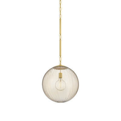 Jaipur 1-Light Optic Glass Pendant