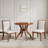 Baylor 39.4" Traditional Round Dining Table with Solid Wood Legs-129020345