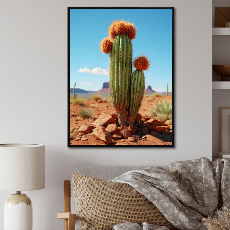 «Kubal Green Coral Cactus Desert Guardian Organ II», reproduction sur toile, H 44 po x l 34 po x P 1,5 po