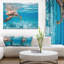 Paysage, grande tortue de mer, photographie sur toile - tortue de mer Hawksbill-34273895-35222391