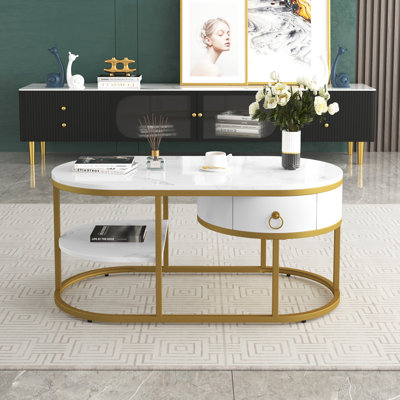 Auvil Frame Coffee Table with Storage