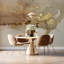 Murale en marbre beige et or abstrait-1013678573