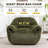 Compression 42.5" WVelvet Adult Bean Bag Chair With Storage Armrest-2109394223