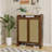 42.5" Tall Rattan Shoe Cabinet With Doors-847162536