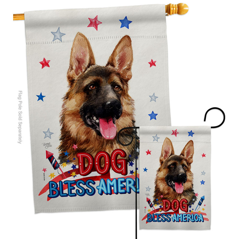 Drapeau de maison berger allemand 40 x 28 po
