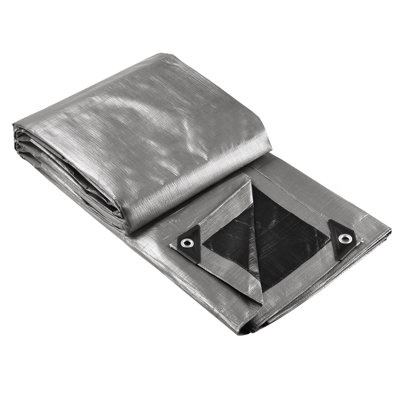 GZBtech 10Mil Heavy Duty Tarp 10x12FT, Waterproof, UV Resistant, Tear-Proof For Outdoor Use