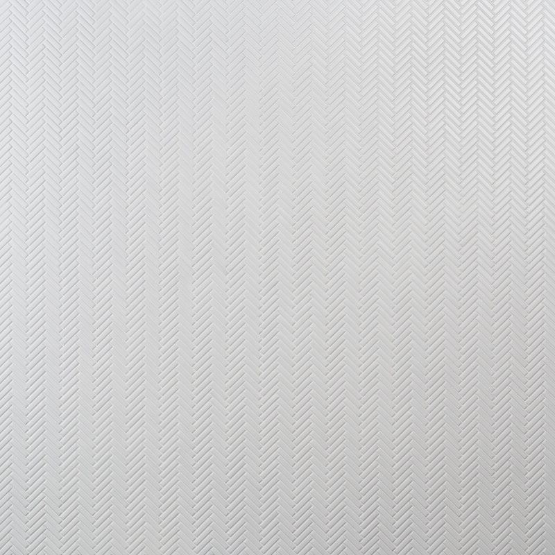 Monogramme à chevrons 11,14 po X 11,14 po Carreau de mosaïque de plancher et de mur en porcelaine brillante (0,86 pi2 / chaque)