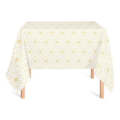 Black Star Flower Tablecloth