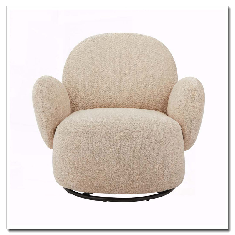 Fauteuil pivotant d'appoint, Beige