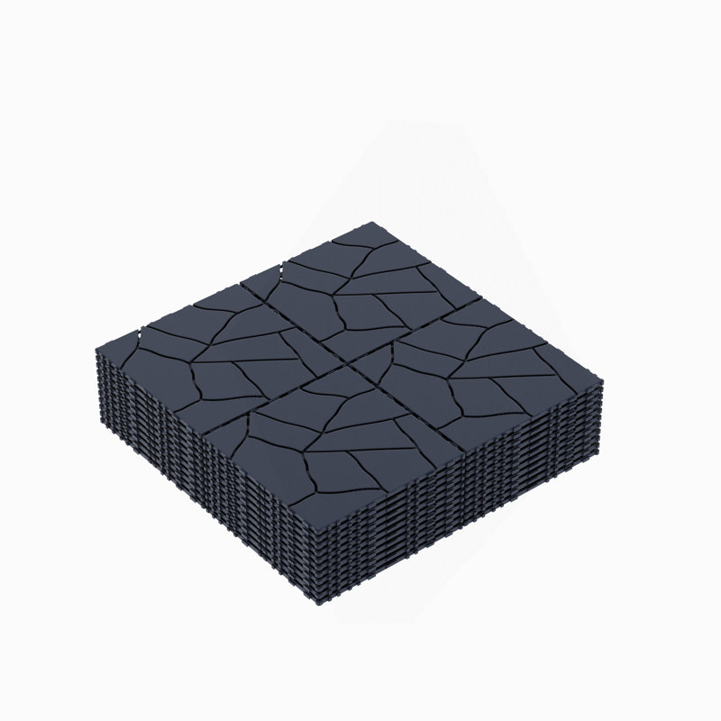 Stone Style 12" Deck Tiles, Gray