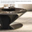Table basse ronde en marbre avec soucoupe volante-1344484367-1344484365