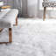 Tapis blanc à poils longs Haja Fluffy-80008131