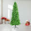 Élégants arbres de Noël au crayon, PVC vert, décor de Noël peu encombrant