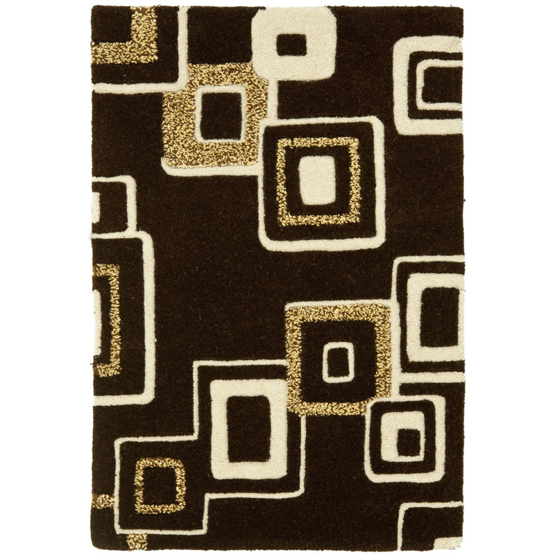 Tapis en laine et viscose touffeté à la main Jorie, Rectangle 7 pi 6 po x 9 pi 6 po