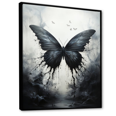 Papillon - Métamorphose monochrome - Décoration murale papillon