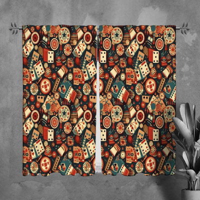 Paire de rideaux obscurcissant en polyester Luzmar
