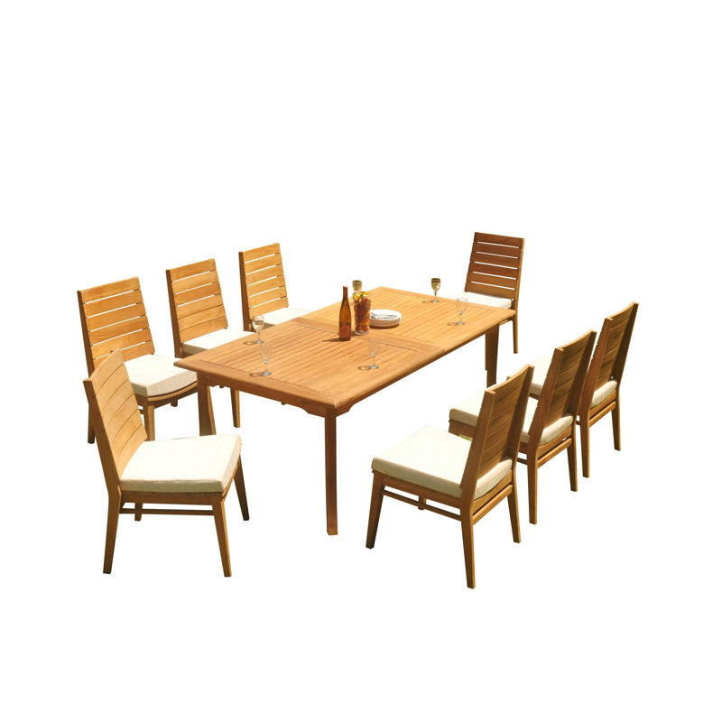 Outdoor 3 - Piece Teak Dining Set