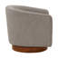 Wood Base Swivel Chair