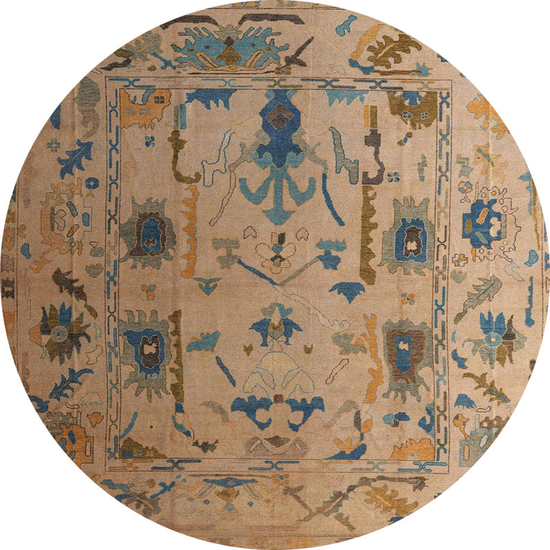 Tapis abstrait moderne 4594, Rond 6 pi