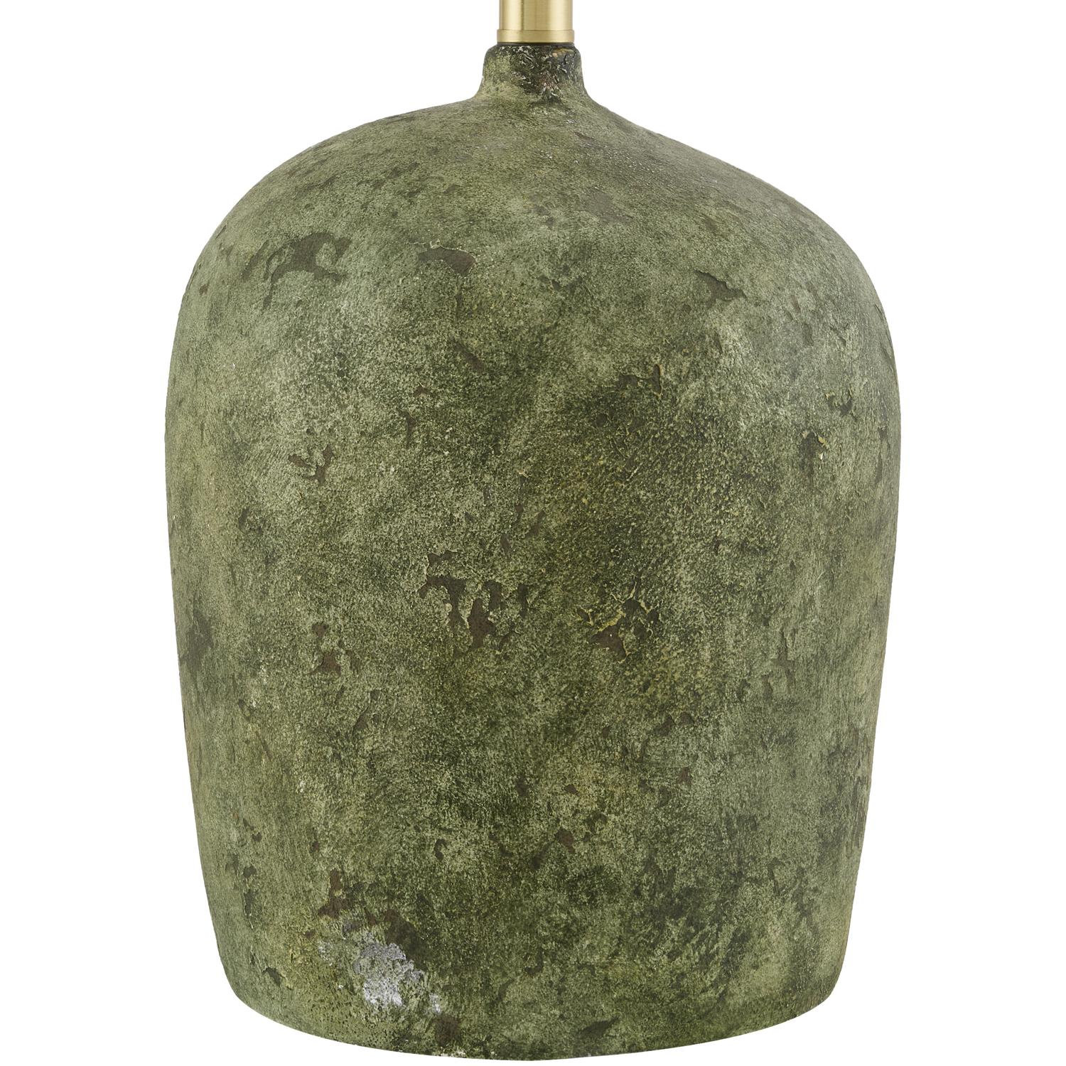 Danica Ceramic Table Lamp, Green, Seagrass Empire