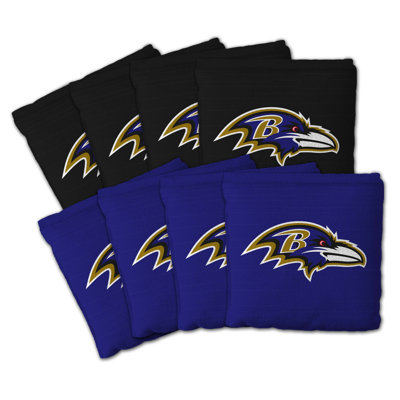 YouTheFan NFL Baltimore Ravens Cornhole Bags 8pk