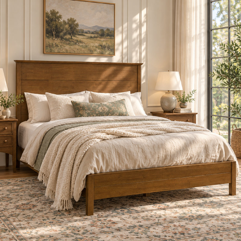Cape Solid Wood Bed Frame