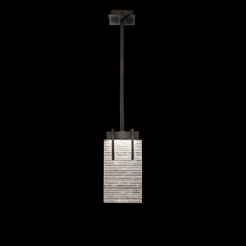 Terra 2 - Light LED Single Pendant, Black, 15" H x 7.75" W x 7" D