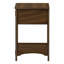 Table d'appoint, table de bout, table d'appoint, table de chevet (table de chevet), 2 niveaux, étroit, tiroir de rangement, placage, transitionnel
