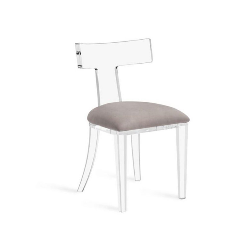 Chaise d'appoint en velours Hadrian