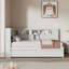 Lit de jour en bois luxueux avec rangement et port USB, améliorant le confort de la chambre à coucher-2043669323
