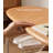 Simple Cherry Wood Stainless Steel Leg Shoe Changing Bench