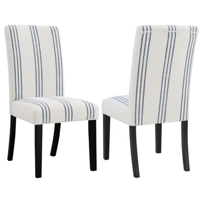 Upholstered Dining Side Chair with High Backs (Set of 2)
